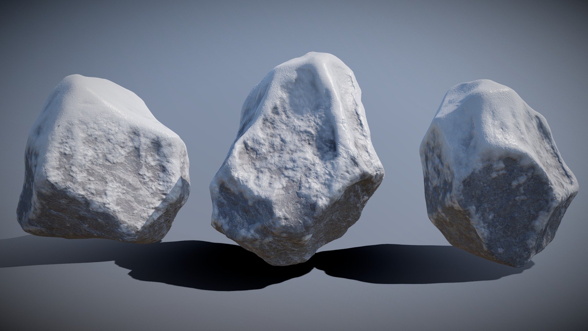 Snowy Rocks 3d Model By Brandon Baldwin Ser Poopums