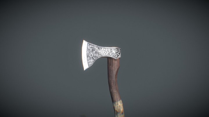 Low Poly Axe Model 3D Model