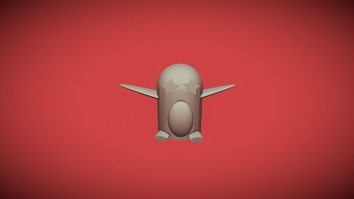 Star Penguin 3D Model