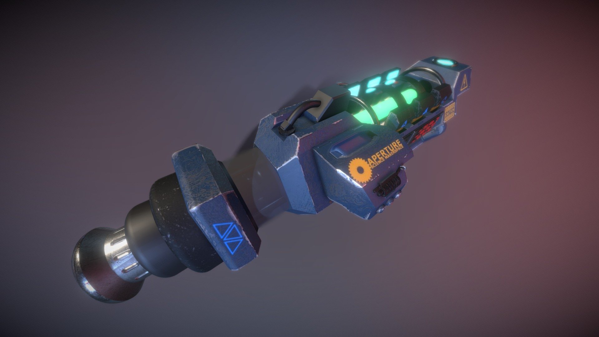 Portal Gun Advanced - 3D model by Amine.Elouneg [a923f5d] - Sketchfab