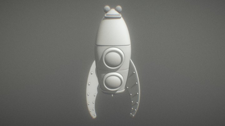 Frog Rocket from AU Commercial 3D Model