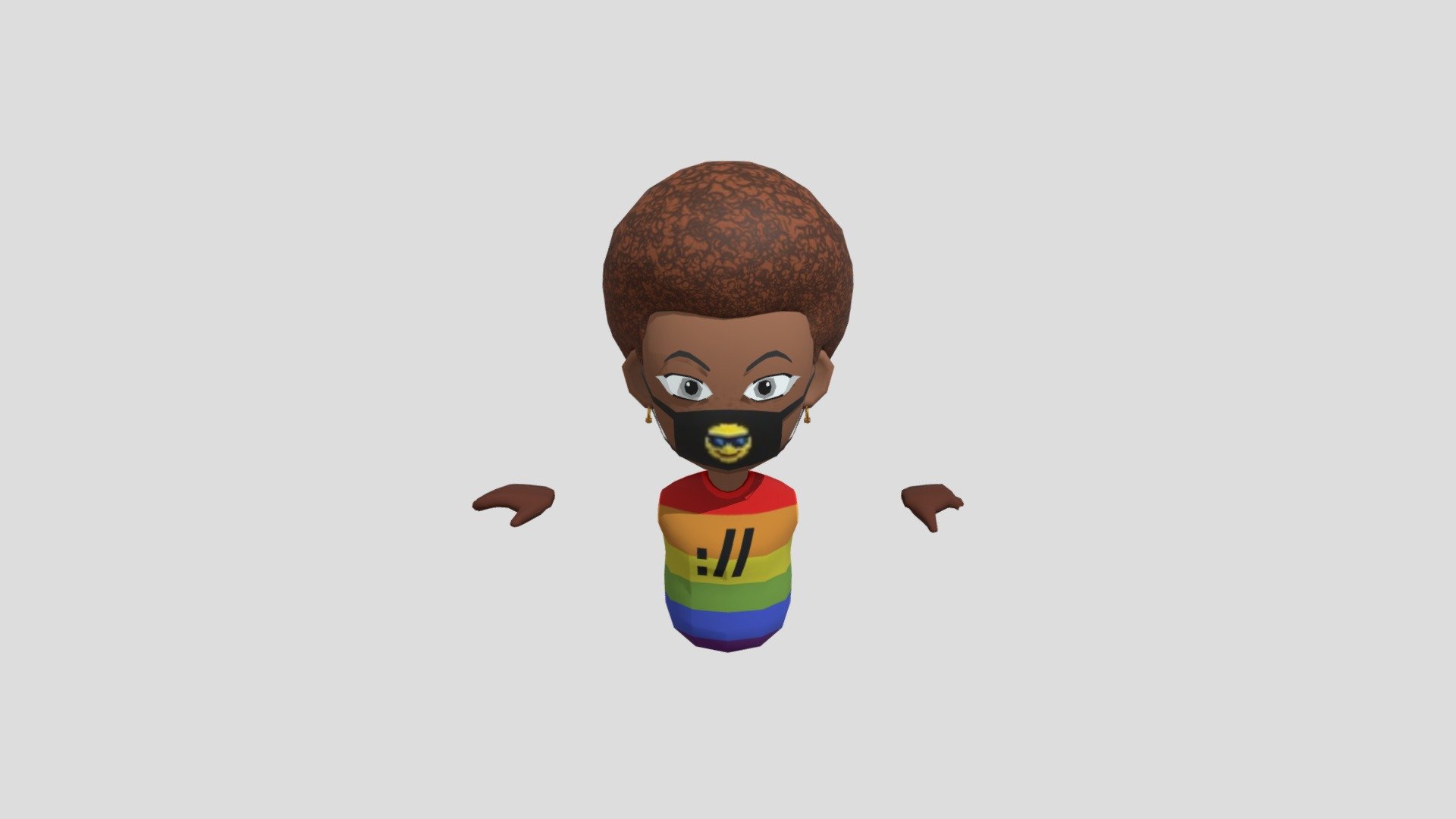 Black Woman VR Avatar