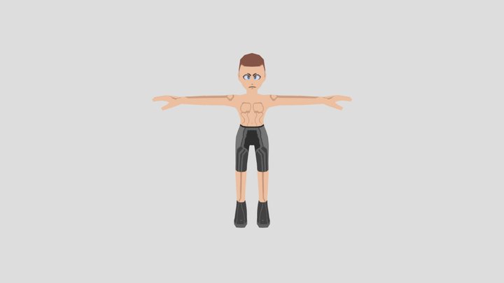 Male Body Naked 3D Model