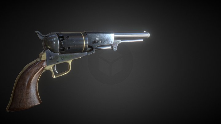 Colt Dragoon 2nd Model 3D Model