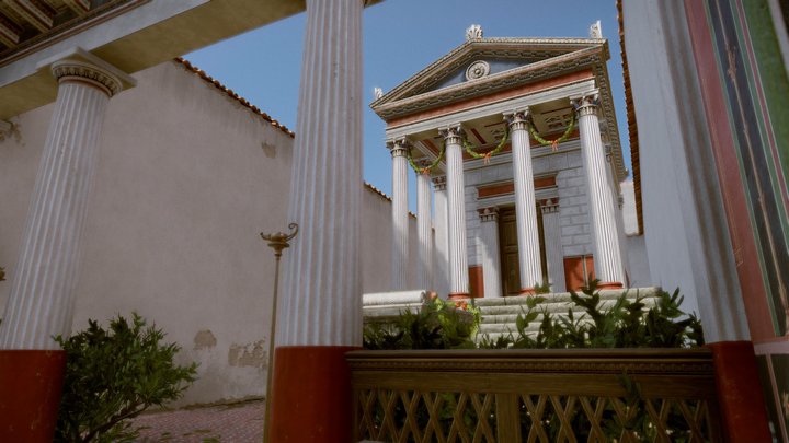 Temple of Asclepius - Pompeii 3D Model