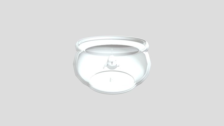 Fish And Bowl 3D Model