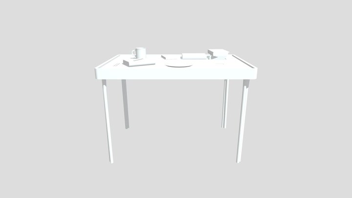 Breakfast Table WIP 3D Model