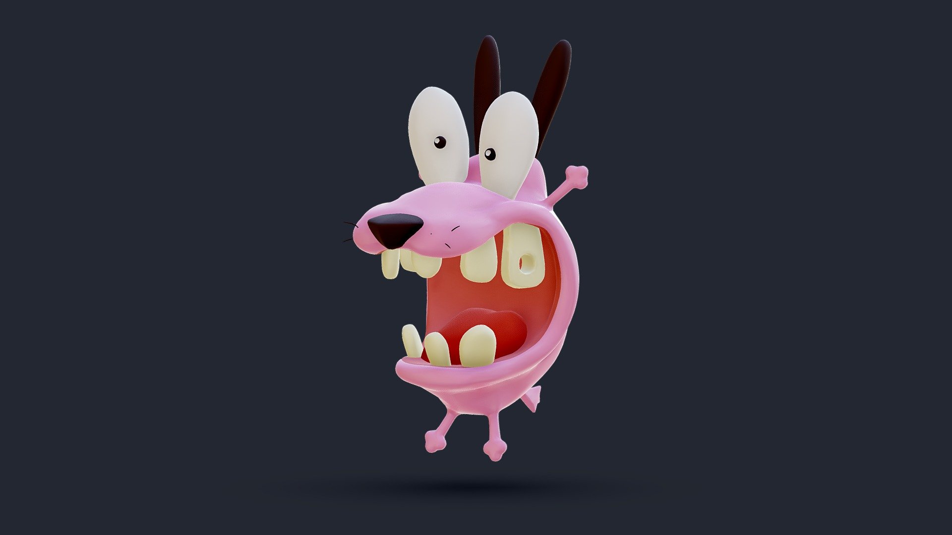 Courage the Cowardly Dog - Download Free 3D model by hectopod [a926c0f ...