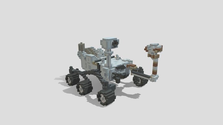 Mars Rover (Voxel) 3D Model