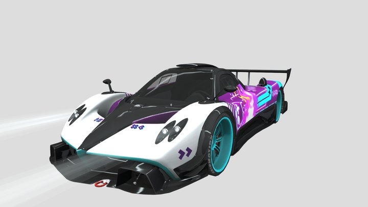 pagani zonda r decals version – Modello 3D gratuito STL