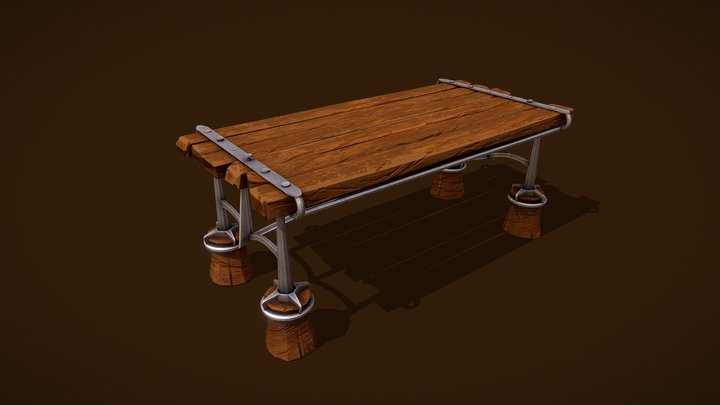 Stylized Table 3D Model