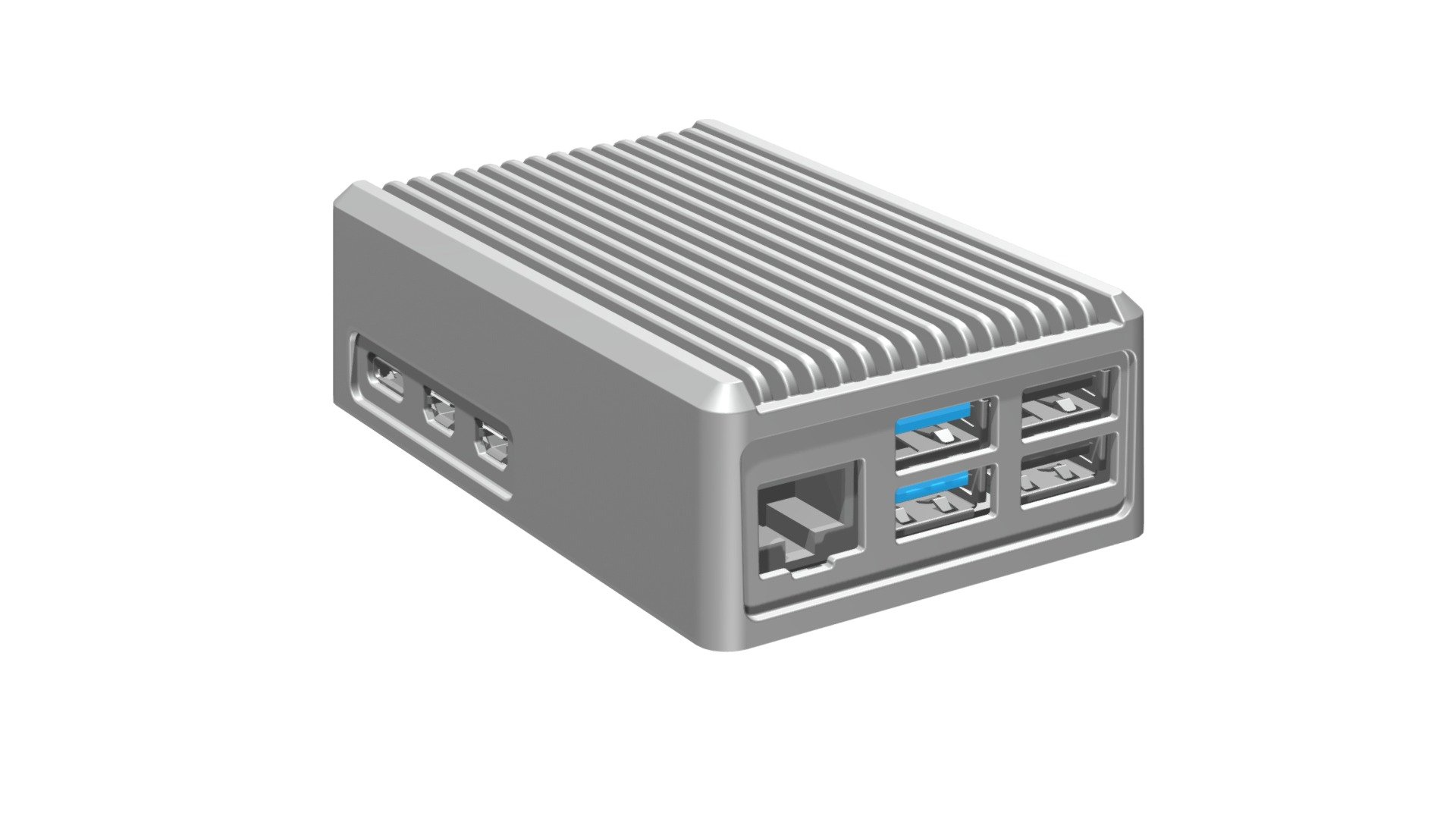 Raspberry Pi 5 専用 ヒートシンクケース - RPH-5-H-S 基板付 — Sketchfab embed 3D viewer