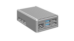 Raspberry Pi 5 専用 ヒートシンクケース - RPH-5-H-S 基板付