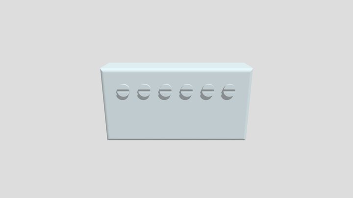 Chrome Plated Humbucker. 3D Model