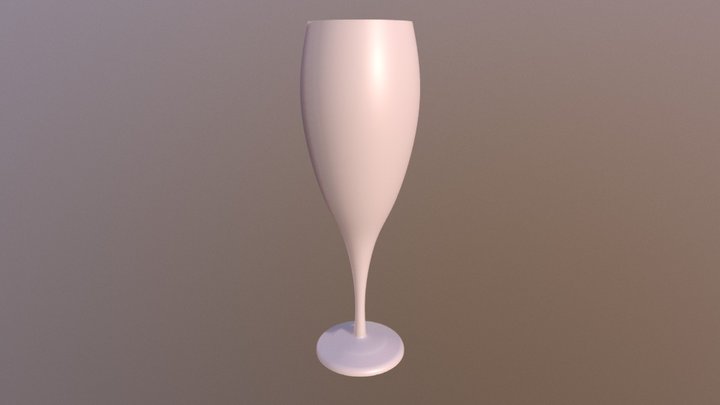 高腳杯杯 3D Model