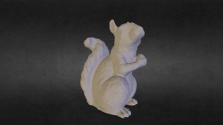 Squirrel statue 3D Model
