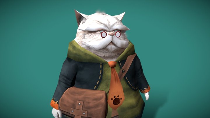 Scholar cat – Free 3D Model STL