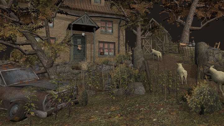 DAE Diorama - Grandma's house 3D Model