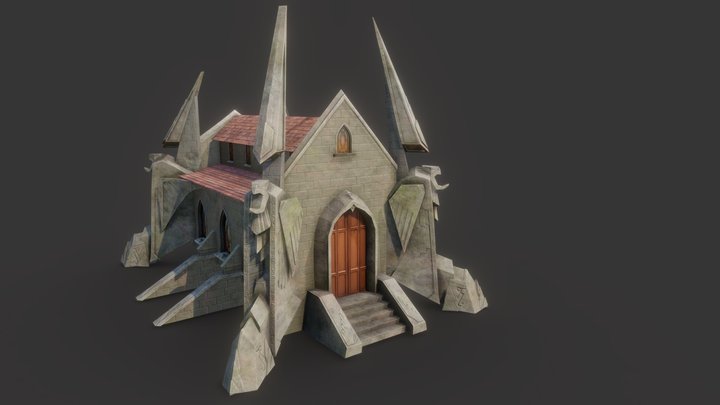 Guild Wars Fan Art - Ashford Abbey 3D Model