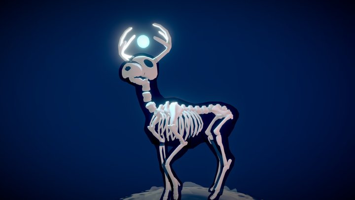 Spectral Deer 3D Model