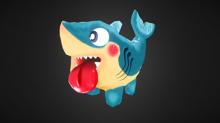 Rex The Shark Dog 3D Model