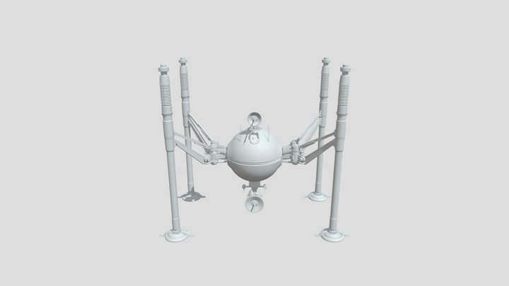 Spider Droid UNTEXTURED 3D Model