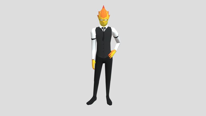 Grillby 3D Model