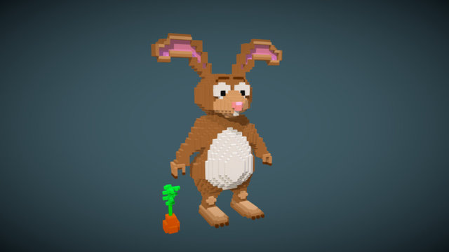 VoxRabbit 3D Model