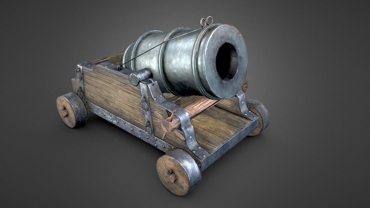 Medieval Mortier 3D Model