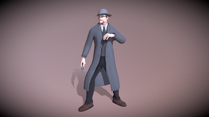 Purple Haze: Male Character 3D Model