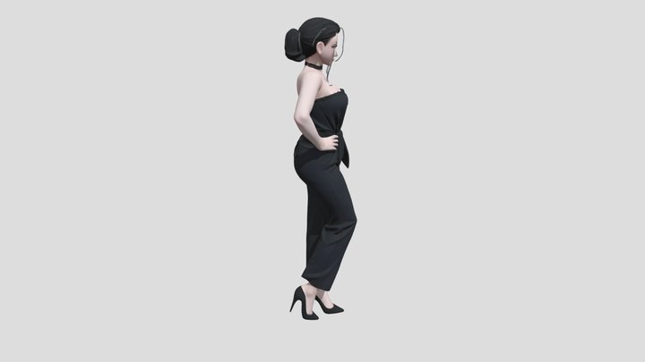 Stylized Female Figure Model 3D Model