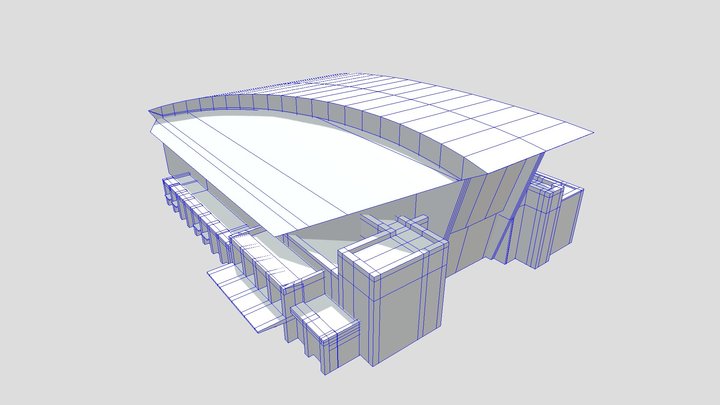Arena, AGU Sagamihara Campus (LOD2-3) 3D Model