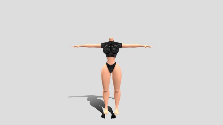 female- booty 1.0 3D Model
