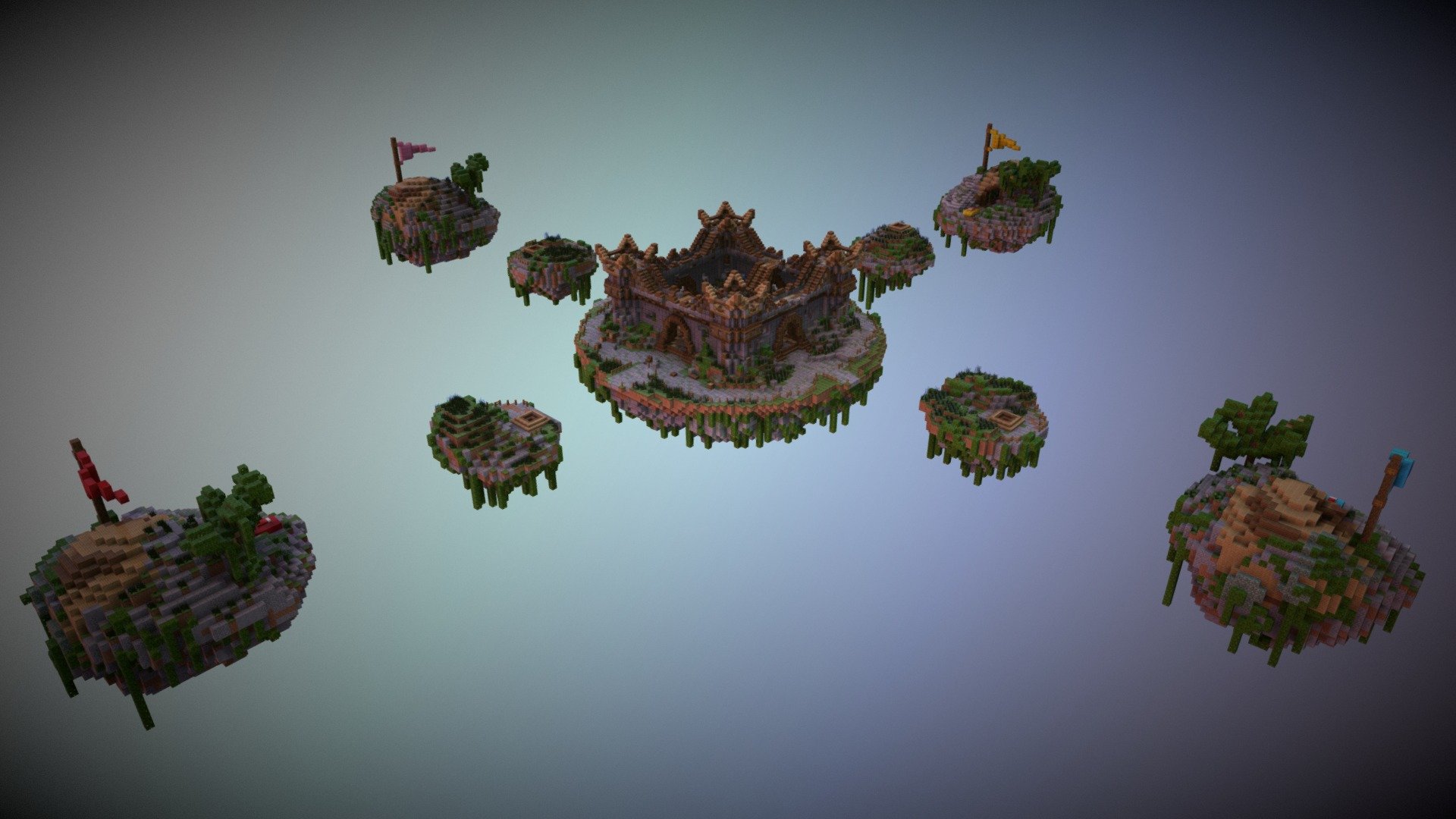 Map Bedwars Minecraft - A 3D model collection by chikoumbaran1001 -  Sketchfab