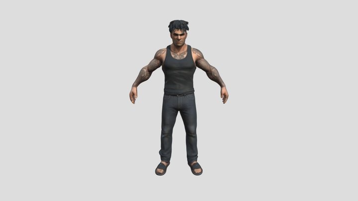 Mafia Angry male 3D Model