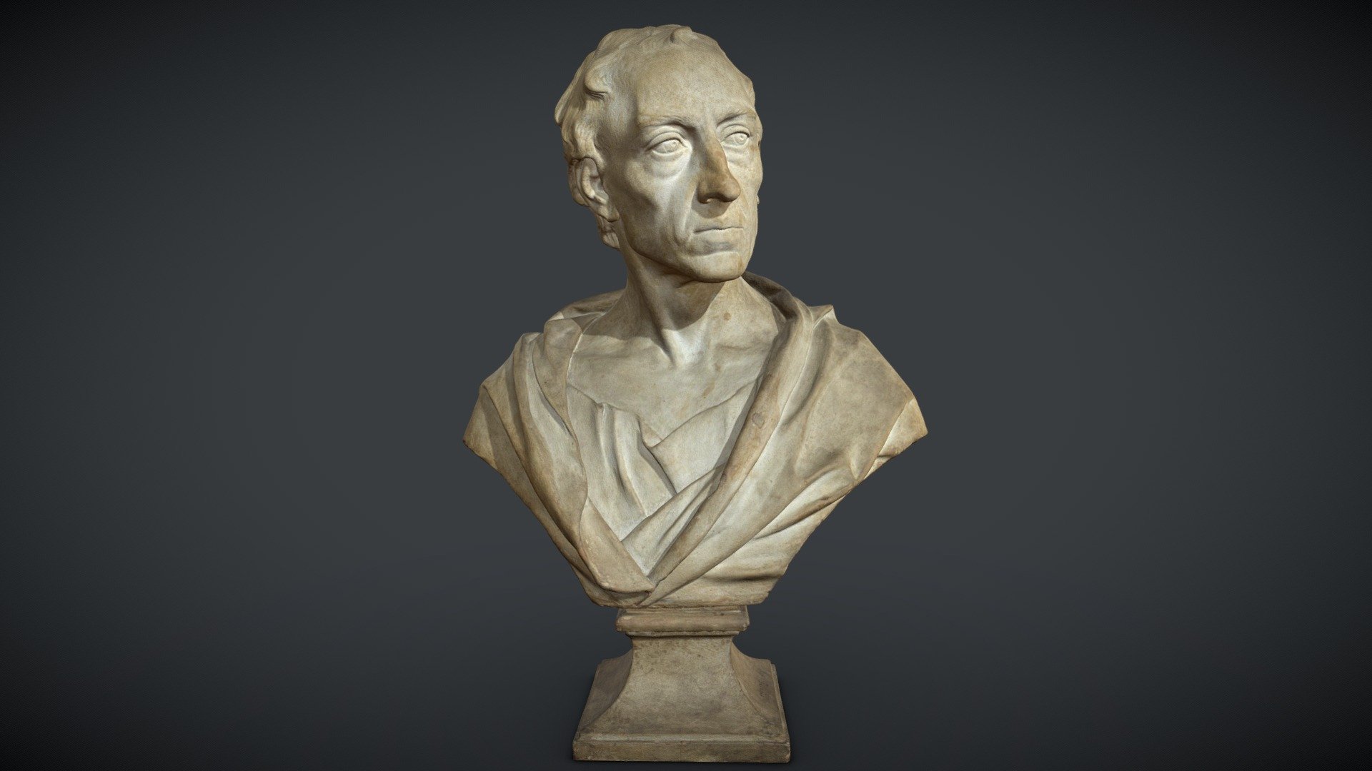 Alexander Pope Portrait by François Roubiliac - 3D model by ThinkSee3D ...