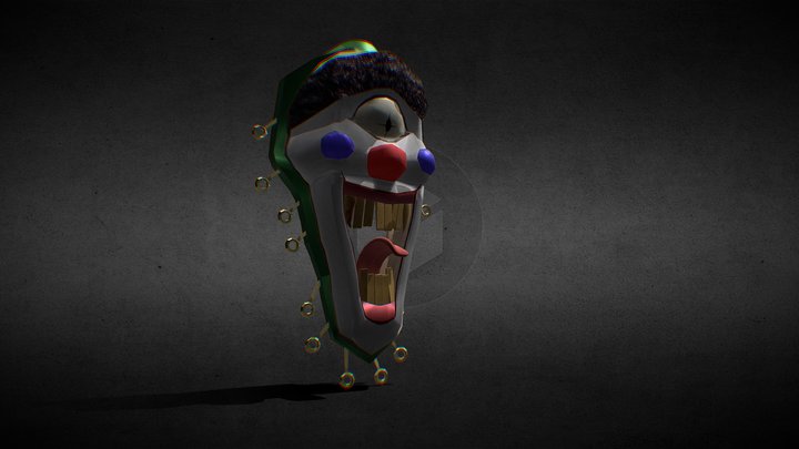 Clown's Fate Mask 3D Model