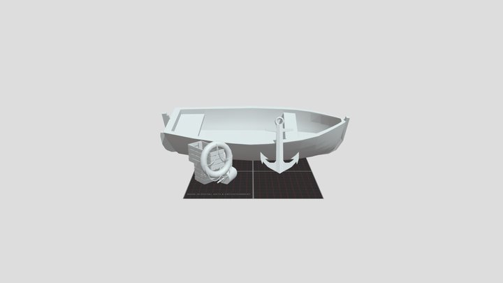 By the ocean - 5 props 3D Model