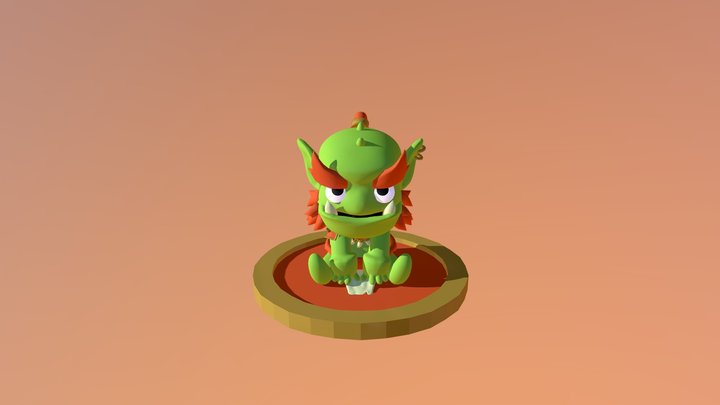 Orco Chibi 3D Model
