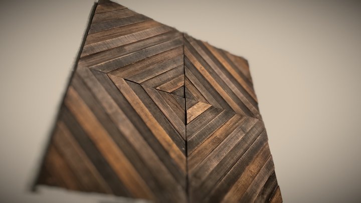 Wooden Wall Decor 3D Model
