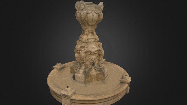 Fontaine du Parlement 3D Model