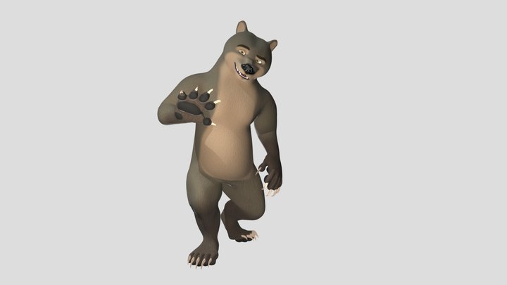 Brown Bear 3D Model