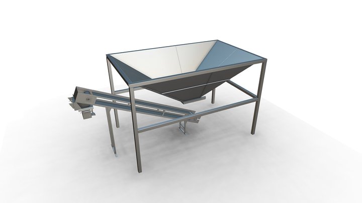 Сборка бункер с транспортером 3_6 3D Model