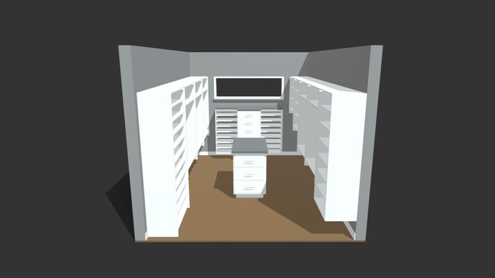 Bend Walk-in Closet 3D Model