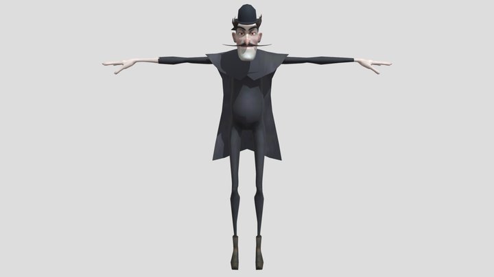 Bowler Hat Guy 3D Model