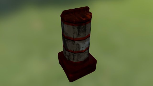 Canalizador de Tráfego 3D Model