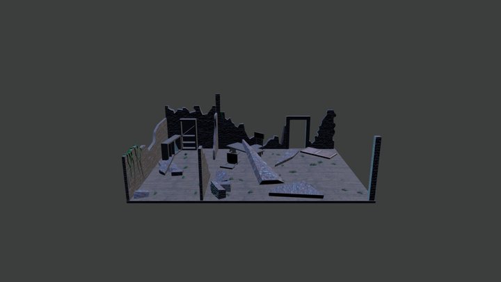 Old Abandon House 3D Model