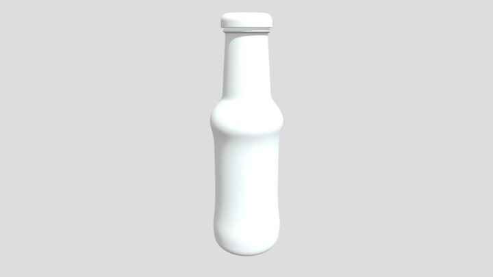 Small juice bottle 3D Model