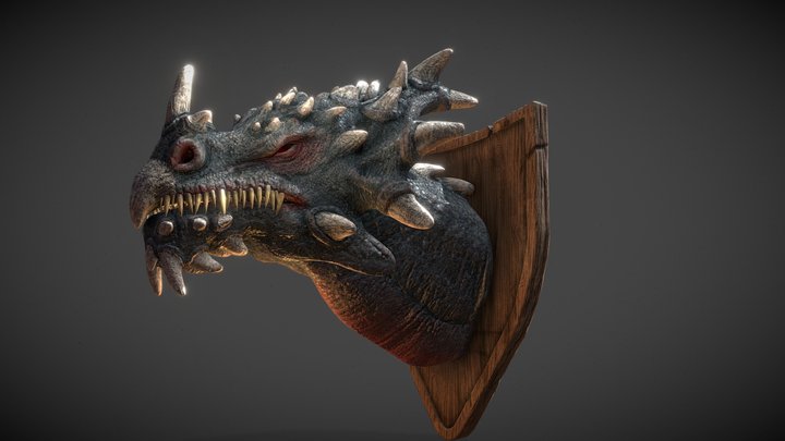 Dragon trophy | 3D model | Unreal Engine 3D Model
