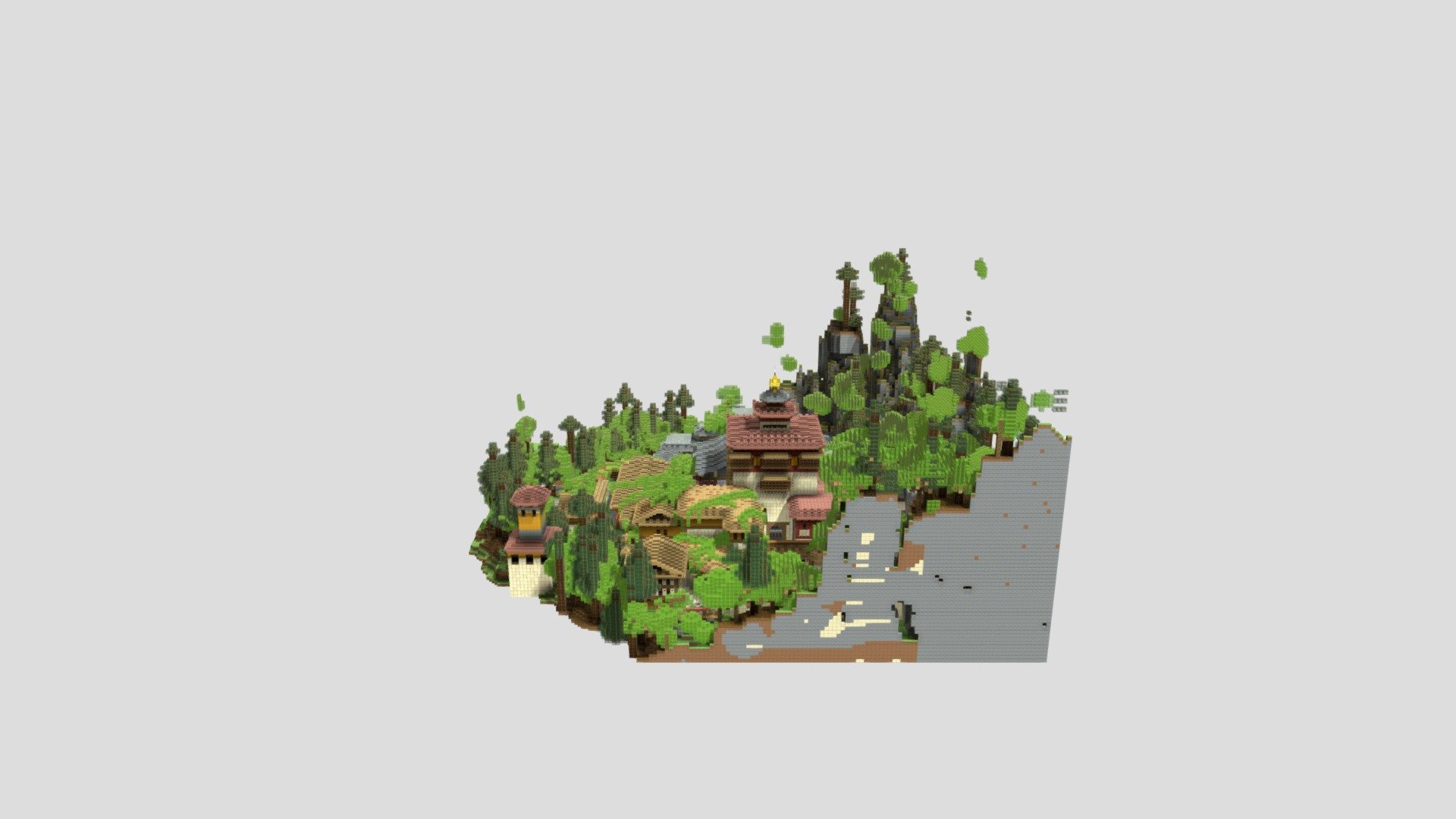 Valorant Minecraft Haven Map - 3D model by DragonFire2934